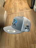 PIA SNAPBACK, WHT/HEATHER FLAT BILL