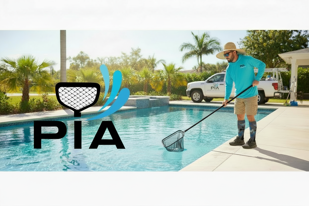 Pool guy with PIA custom socks